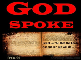 Exodus 20:1 And All That God Spoke We Will Do (red)